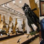 La sala delle polene del Museo Navale della Spezia e la consegna del Manuale al cav. Stefano Foti