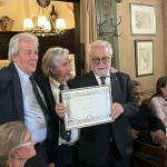 Consegna attestato a Beppe Cannici