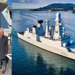 Il cacciatorpediniere Caio Duilio e la consegna a La  Spezia del Manuale al ca. Massomo Bonu Comandante Prima divisione navale