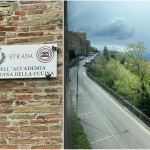 Cartello toponomastico e Strada dell'Accademia Italiana della Cucina