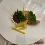 arrosto di faraona accompagnato da cardi all’arancia