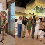 La Simposiarca Dina Bruni e alcune partecipanti alla serata