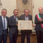 Da sx l'Ass. Protopapa, il Delegato Matteo Pastorino, Giovanni Verdese ed il Sindaco di Acqui Terme Danilo Rapetti