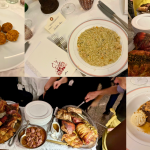 Portate e preparazione del carrello degli arrosti