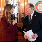 Il Presidente Paolo Petroni e la Direttrice de "La Cucina Italiana" Maddalena Fossati Dondero